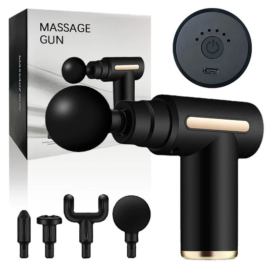 Mini Massageador Fascia Gun Sem Fio para Relaxamento Muscular, Equipamento de Massagem para Pescoço, Músculos, Coluna Cervical e Membranas.