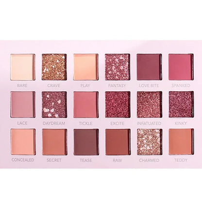 Paleta de Sombras Glitter com 18 Cores