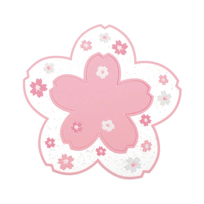 Apoio de Copo Kawaii Japão Flor de Cerejeira, Tapete para Xícara de Chá, Sakura, Protetor de Mesa, para Chá, Leite, Caneca, Copo, 1 Peça