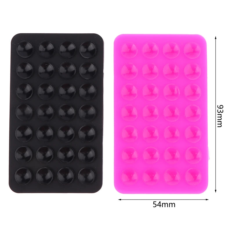 Base de Sucção de Silicone Dupla Face para Fixação de Telefone Móvel, Almofada de Sucção com Adesivo de Silicone, Ventosa de Borracha de Silicone para Fixação