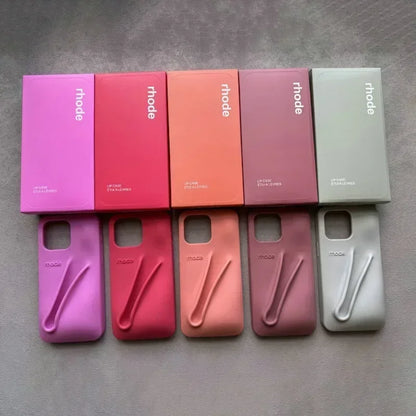 Capas de Silicone da Série de Proteção Portátil Rhode Lipstick - Para iPhone